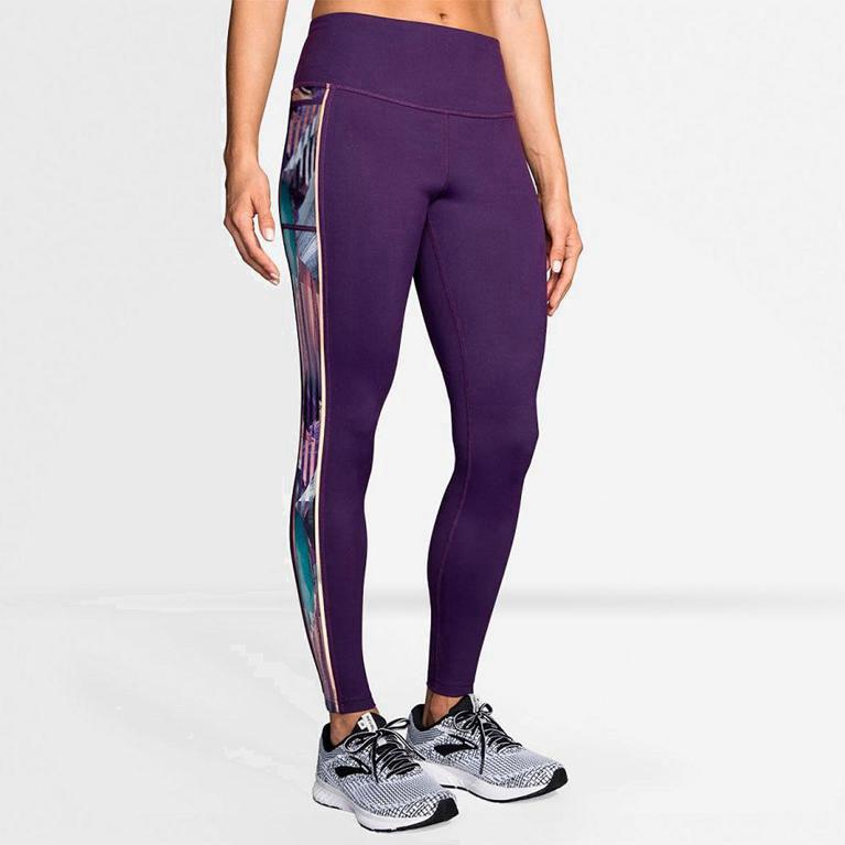 Brooks Greenlight Running Leggings Dam 573041-PUC Lila